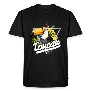 Tukan Amants - T-shirt Premium bio Homme - noir - Devant - Nico (187cm)