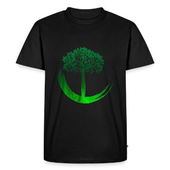 meditation - Men's Premium Organic T-Shirt - black - Front - Nico (187cm)