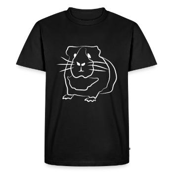 Cochon d'inde animal de compagnie - T-shirt Premium bio Homme - noir - Devant - Nico (187cm)