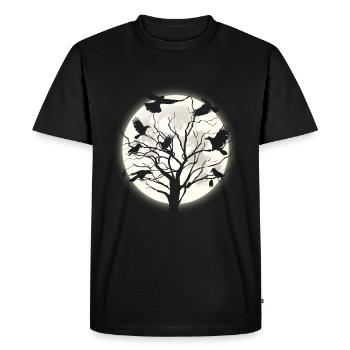 Raven night - Men's Premium Organic T-Shirt - black - Front - Nico (187cm)