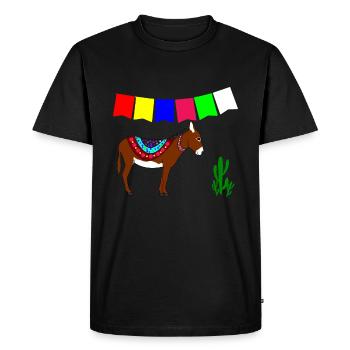 Donkey Mexico - Men's Premium Organic T-Shirt - black - Front - Nico (187cm)
