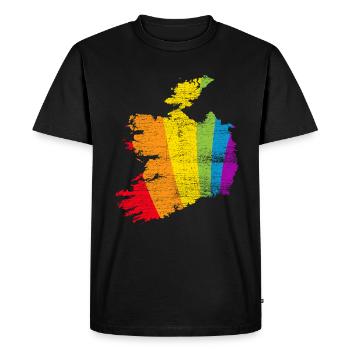 Irlande - T-shirt Premium bio Homme - noir - Devant - Nico (187cm)