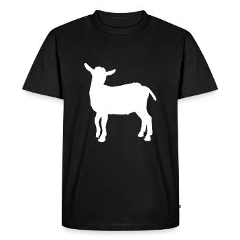 goat - Men's Premium Organic T-Shirt - black - Front - Nico (187cm)