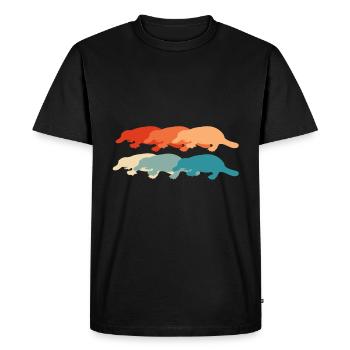 Platypus Zoo - Men's Premium Organic T-Shirt - black - Front - Nico (187cm)