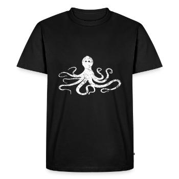 Pieuvre - T-shirt Premium bio Homme - noir - Devant - Nico (187cm)