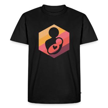 Sage-femme nouveau-né - T-shirt Premium bio Homme - noir - Devant - Nico (187cm)