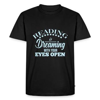 Read fantasy - Men's Premium Organic T-Shirt - black - Front - Nico (187cm)