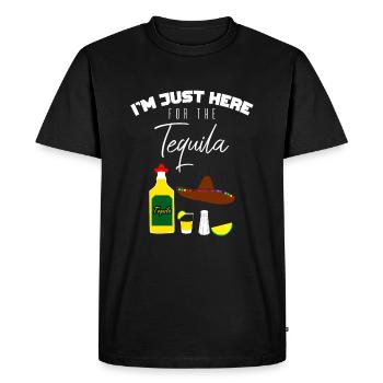 Tequila drink - Men's Premium Organic T-Shirt - black - Front - Nico (187cm)