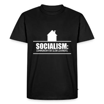 Communism socialist - Men's Premium Organic T-Shirt - black - Front - Nico (187cm)