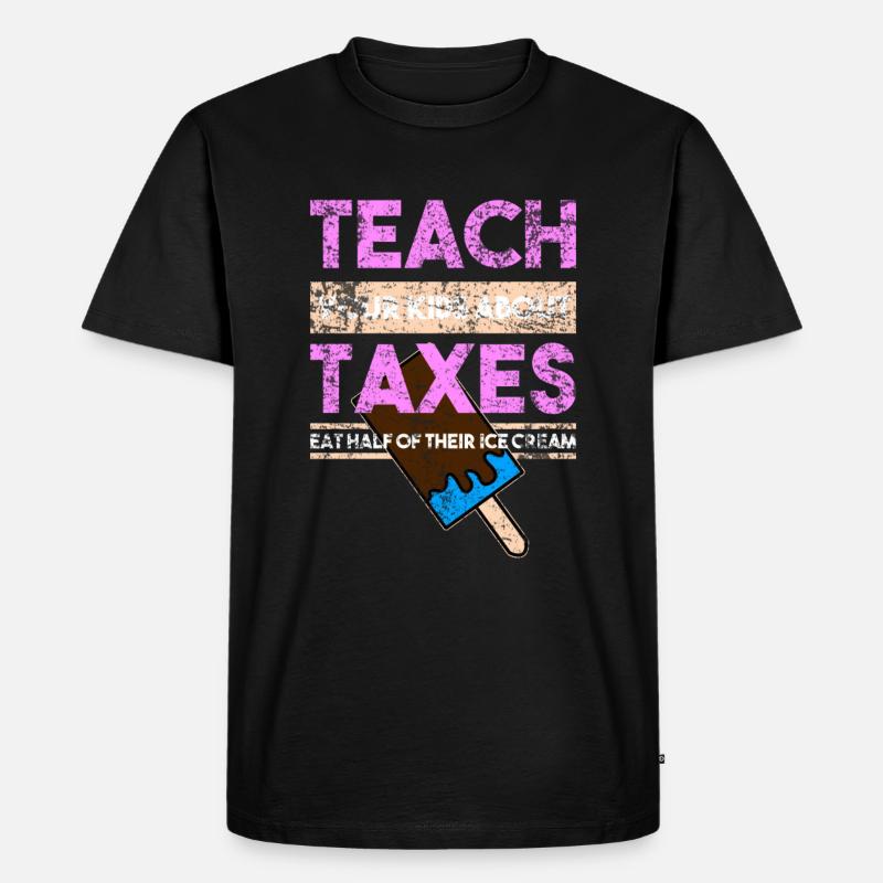 Kapitalismus Kinder - Männer Premium Bio T-Shirt - Schwarz