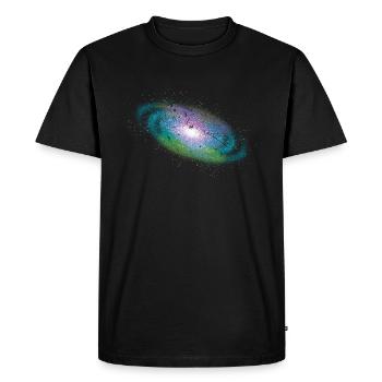 Galaxies de l’univers - T-shirt Premium bio Homme - noir - Devant - Nico (187cm)