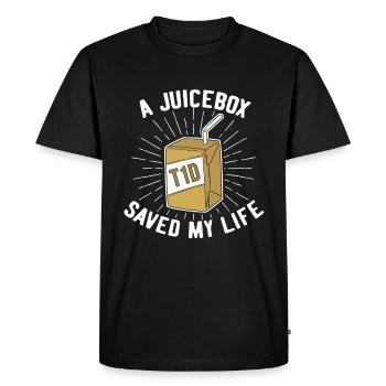 Diabetes Diabetics Funny Sayings Drinking Packets - Men's Premium Organic T-Shirt - black - Front - Nico (187cm)