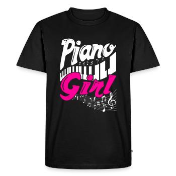 Femmes de piano - T-shirt Premium bio Homme - noir - Devant - Nico (187cm)