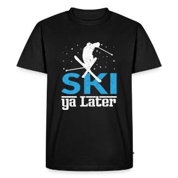 Ski Ya Later ski - T-shirt Premium bio Homme - noir - Devant - Nico (187cm)