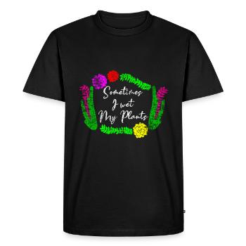 Jardiniers Plantes Eau - T-shirt Premium bio Homme - noir - Devant - Nico (187cm)