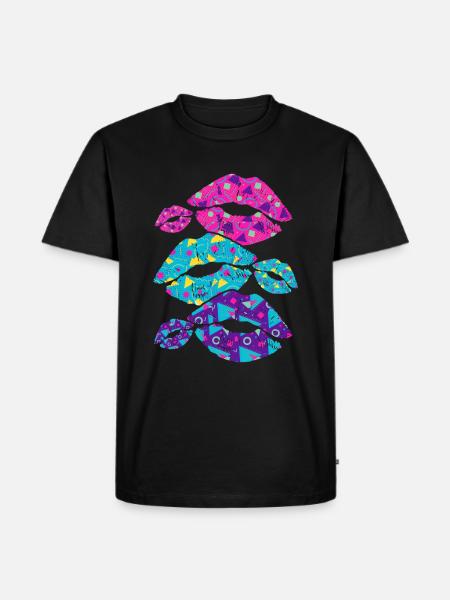 80s fashion - Men's Premium Organic T-Shirt - black