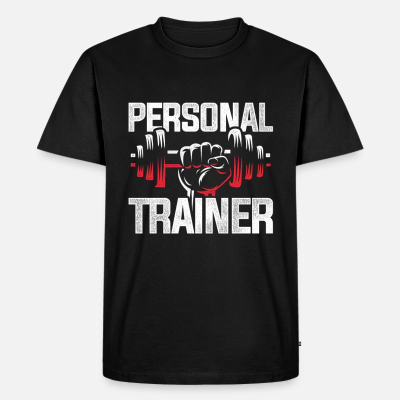 Personaltrainer Beruf - Männer Premium Bio T-Shirt - Schwarz