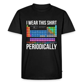Chemistry Periodic Table - Men's Premium Organic T-Shirt - black - Front - Nico (187cm)