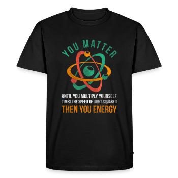 Physics possibilities - Men's Premium Organic T-Shirt - black - Front - Nico (187cm)