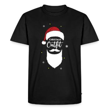 Tenue de Noël Homme, femme et enfants - T-shirt Premium bio Homme - noir - Devant - Nico (187cm)