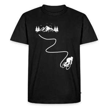 Cycling Cycling Cycling Downhill - Men's Premium Organic T-Shirt - black - Front - Nico (187cm)