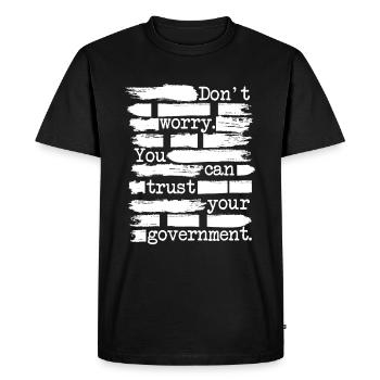 Anarchiste Anarchisme Anarchie Censure blanc - T-shirt Premium bio Homme - noir - Devant - Nico (187cm)