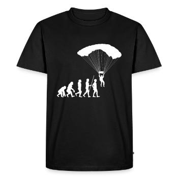 Evolution paragliding - Men's Premium Organic T-Shirt - black - Front - Nico (187cm)
