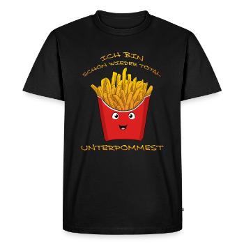 I'm totally low on chips again - Men's Premium Organic T-Shirt - black - Front - Nico (187cm)