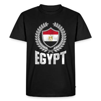 Origine égyptienne - T-shirt Premium bio Homme - noir - Devant - Nico (187cm)