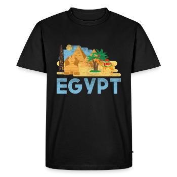 Egypt - Men's Premium Organic T-Shirt - black - Front - Nico (187cm)