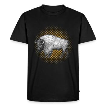buffle - T-shirt Premium bio Homme - noir - Devant - Nico (187cm)