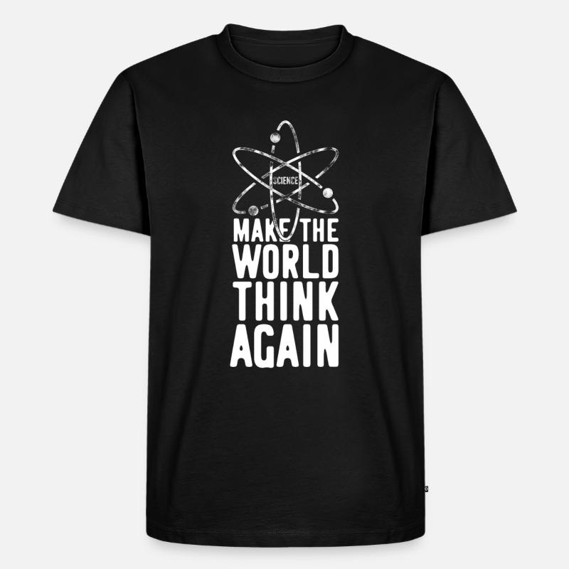 Nerd Nerds Denken Spruch - Männer Premium Bio T-Shirt - Schwarz