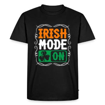 Ireland children - Men's Premium Organic T-Shirt - black - Front - Nico (187cm)