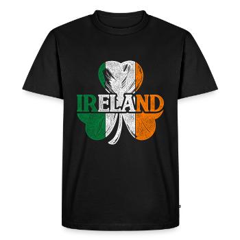 Irlande - T-shirt Premium bio Homme - noir - Devant - Nico (187cm)