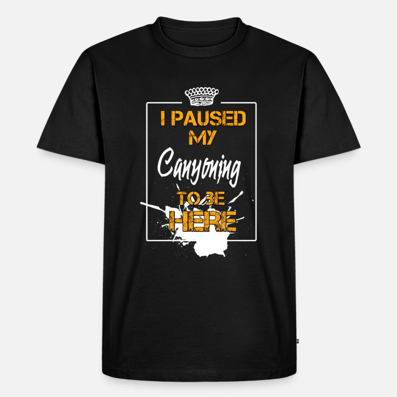 Canyoning - Männer Premium Bio T-Shirt - Schwarz
