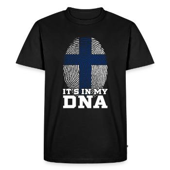 ADN de Finlande - T-shirt Premium bio Homme - noir - Devant - Nico (187cm)