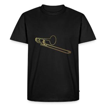 Trombone trombone - T-shirt Premium bio Homme - noir - Devant - Nico (187cm)