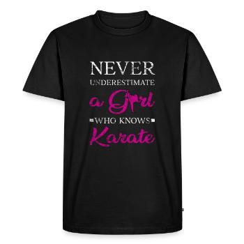 Karaté filles - T-shirt Premium bio Homme - noir - Devant - Nico (187cm)
