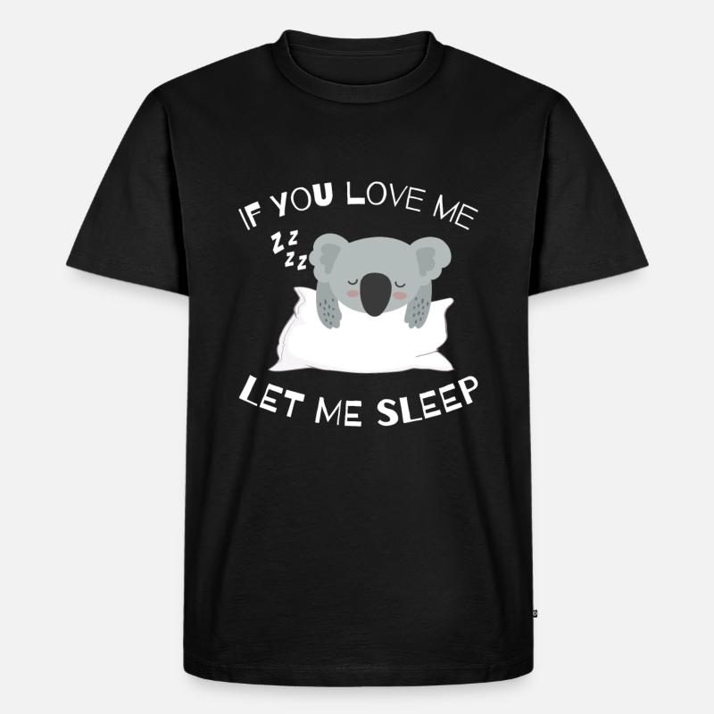 Koala Tier - Männer Premium Bio T-Shirt - Schwarz