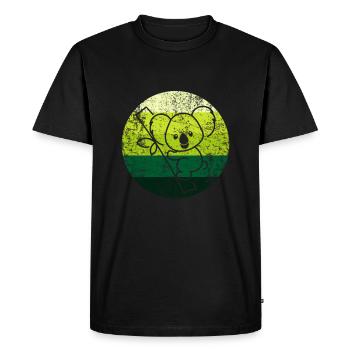 Koala bear - Men's Premium Organic T-Shirt - black - Front - Nico (187cm)