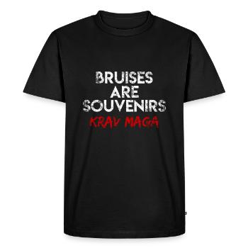 Krav Maga - Men's Premium Organic T-Shirt - black - Front - Nico (187cm)