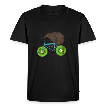 New Zealand kiwi - Men's Premium Organic T-Shirt - black - Front - Nico (187cm)
