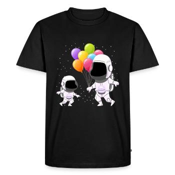 Astronaute astronaute enfant - T-shirt Premium bio Homme - noir - Devant - Nico (187cm)