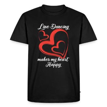 Amour de linedance - T-shirt Premium bio Homme - noir - Devant - Nico (187cm)