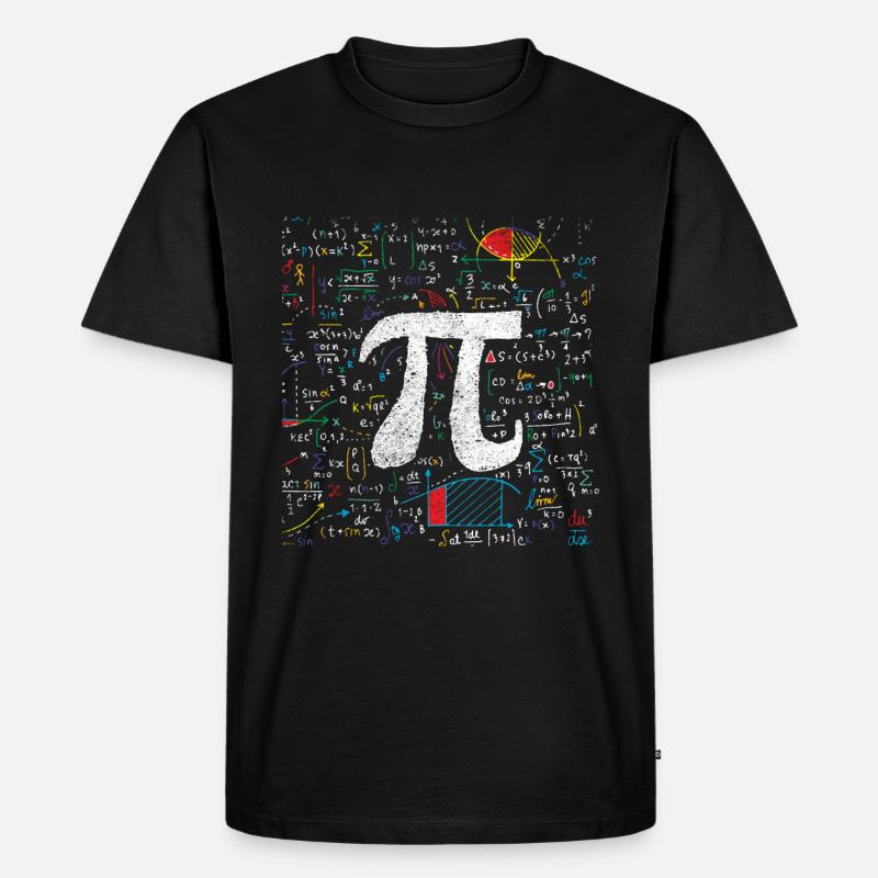Mathe Schüler - Männer Premium Bio T-Shirt - Schwarz
