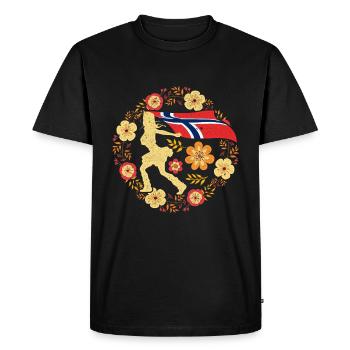 Norvège Oslo - T-shirt Premium bio Homme - noir - Devant - Nico (187cm)