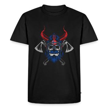 Norway moose - Men's Premium Organic T-Shirt - black - Front - Nico (187cm)