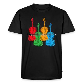 Violoncelle - T-shirt Premium bio Homme - noir - Devant - Nico (187cm)