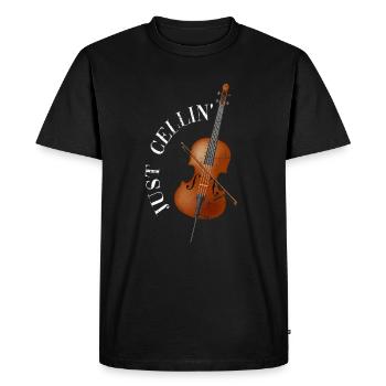 Violoncelle violoncelle - T-shirt Premium bio Homme - noir - Devant - Nico (187cm)