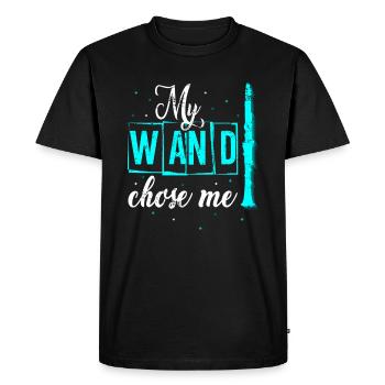 clarinet - Men's Premium Organic T-Shirt - black - Front - Nico (187cm)